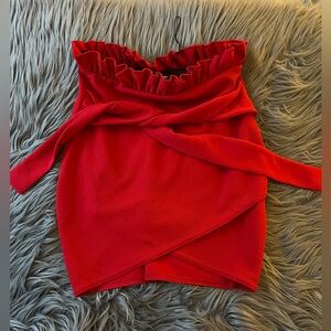 Red skirt